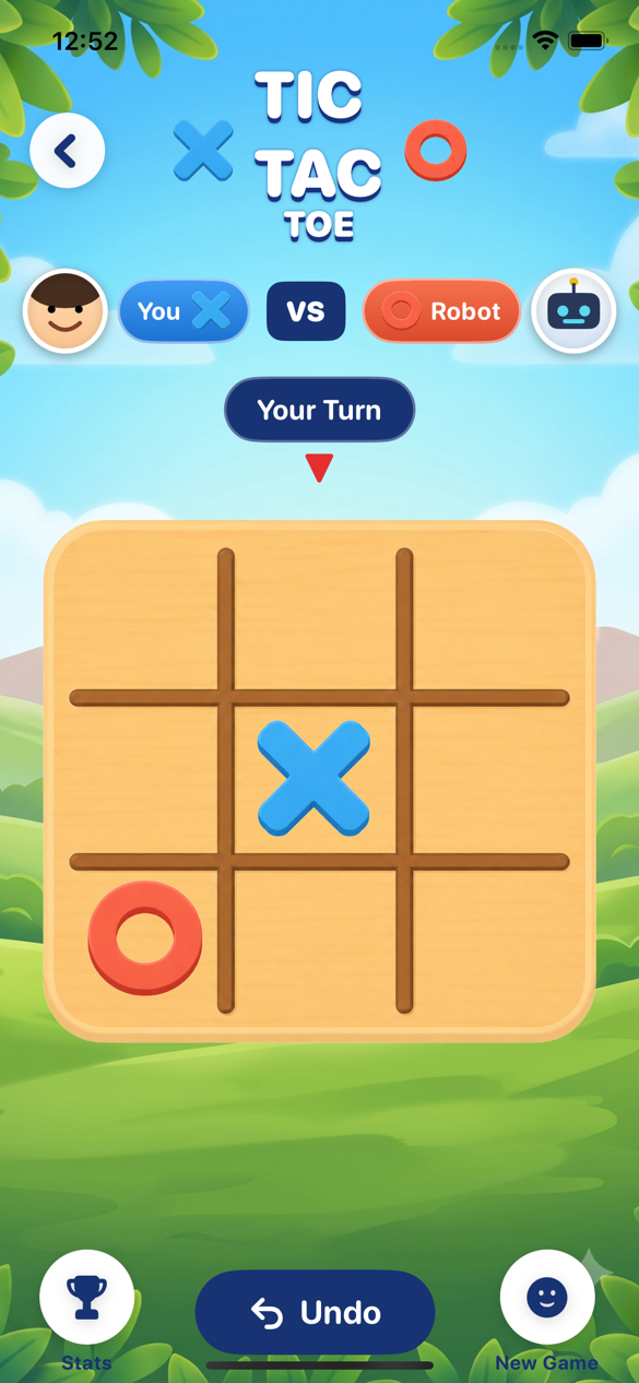Tic Tac Toe local game screen